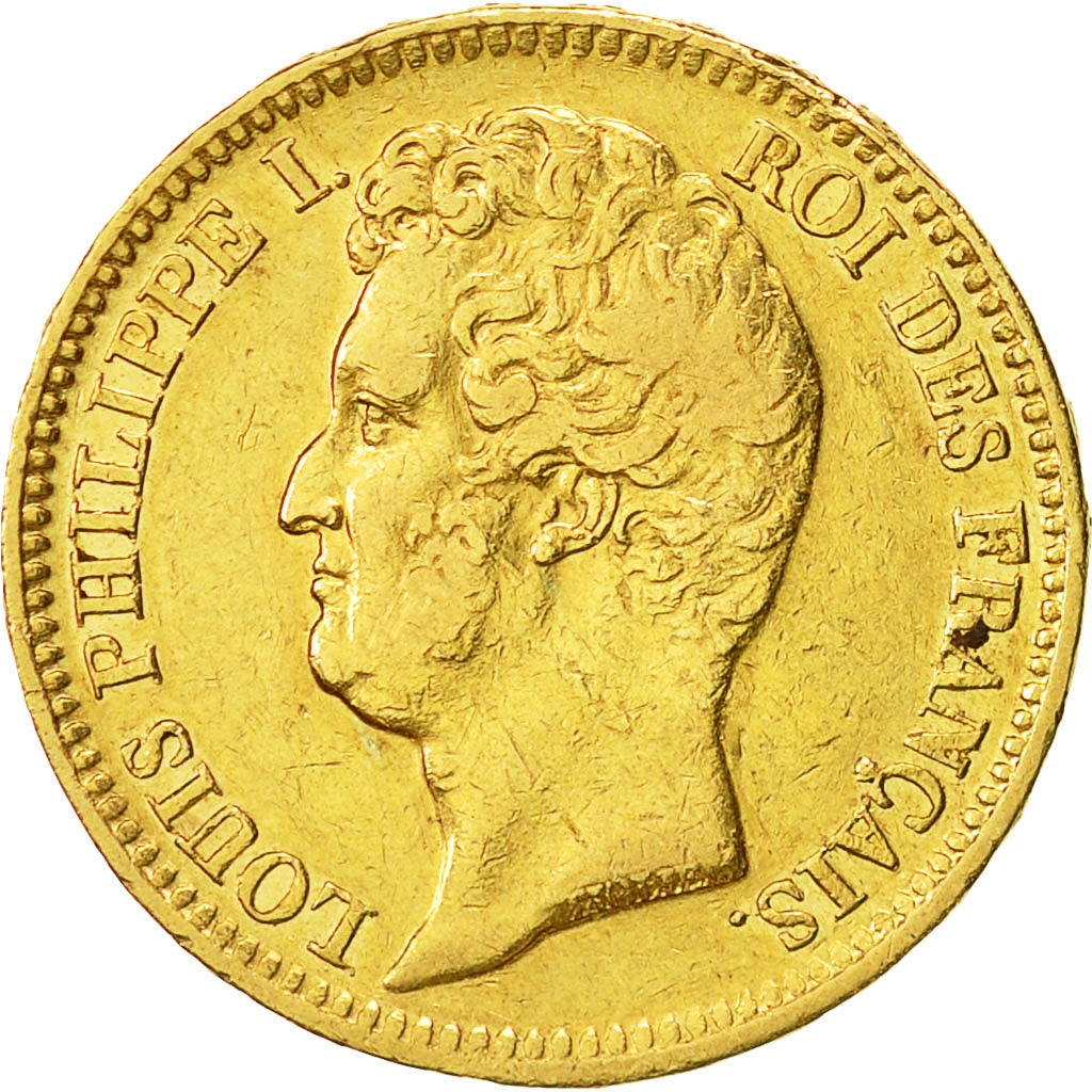 Coin, France, Louis-Philippe, 20 Francs, 1831, Lille, VF(20-25), Gold, KM:746.4