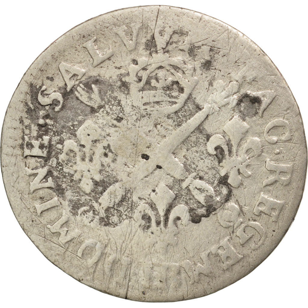 France, Louis XIV, 5 Sols aux insignes, 1704 BB, Strasbourg, Silver, KM:337.4