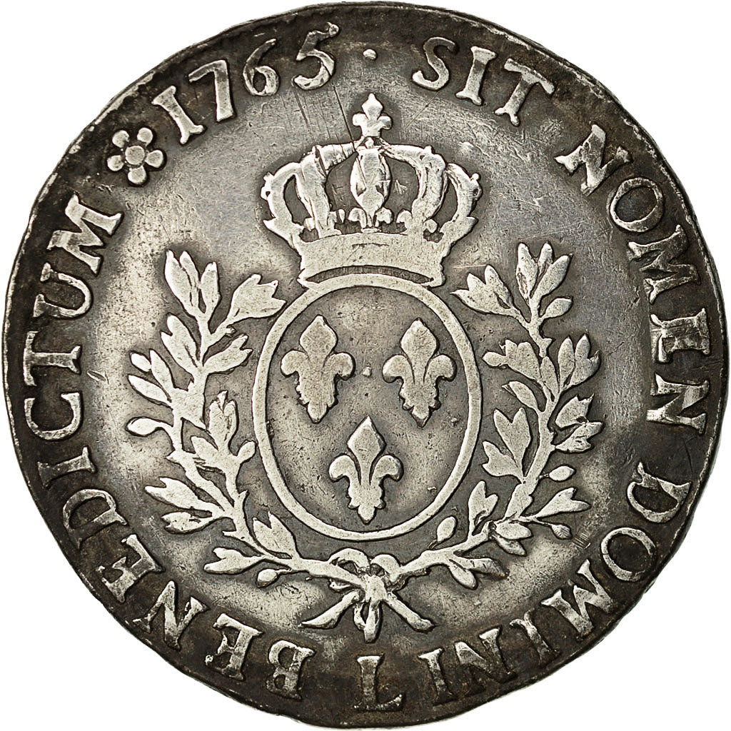 Coin, France, Louis XV, Écu au bandeau, Ecu, 1765, Bayonne, VF(20-25), Silver