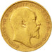 Coin, Great Britain, Edward VII, 1/2 Sovereign, 1907, EF(40-45), Gold, KM:804