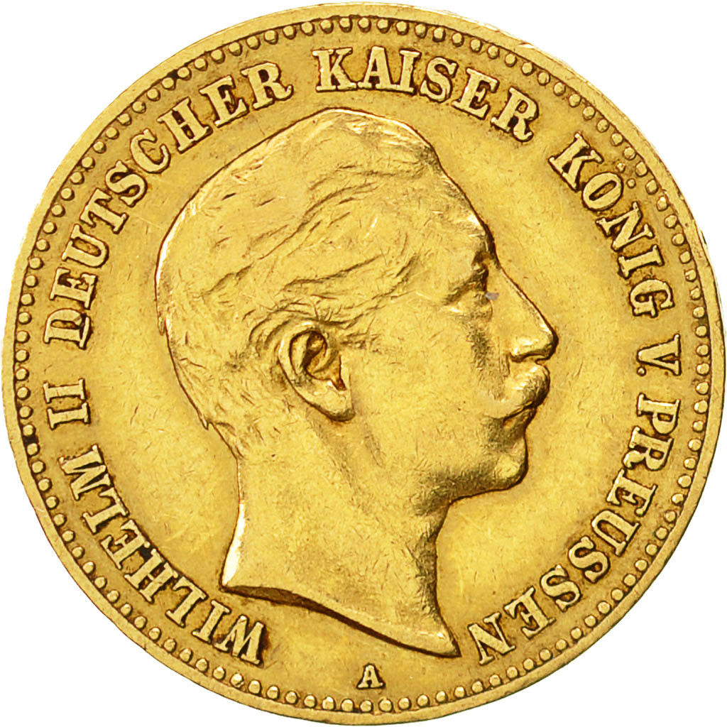 Coin, German States, PRUSSIA, Wilhelm II, 10 Mark, 1900, Berlin, EF(40-45)