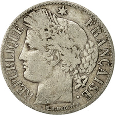 Coin, France, Cérès, Franc, 1887, Paris, VF(20-25), Silver, KM:822.1