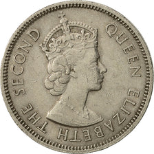 Coin, Hong Kong, Elizabeth II, 50 Cents, 1964, EF(40-45), Copper-nickel, KM:30.1