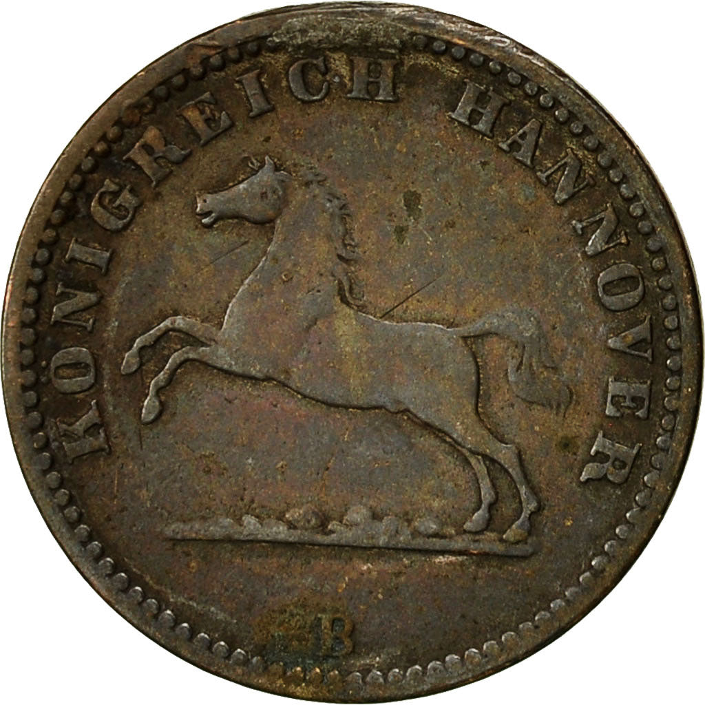 Coin, German States, HANNOVER, Georg V, Groschen, 1858, VF(30-35), Silver
