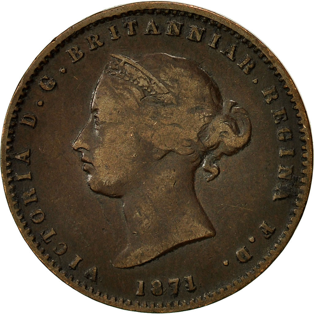 Coin, Jersey, Victoria, 1/26 Shilling, 1871, VF(30-35), Bronze, KM:4