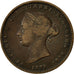 Coin, Jersey, Victoria, 1/26 Shilling, 1871, VF(30-35), Bronze, KM:4