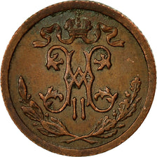 Coin, Russia, Nicholas II, 1/2 Kopek, 1912, Saint-Petersburg, EF(40-45), Copper