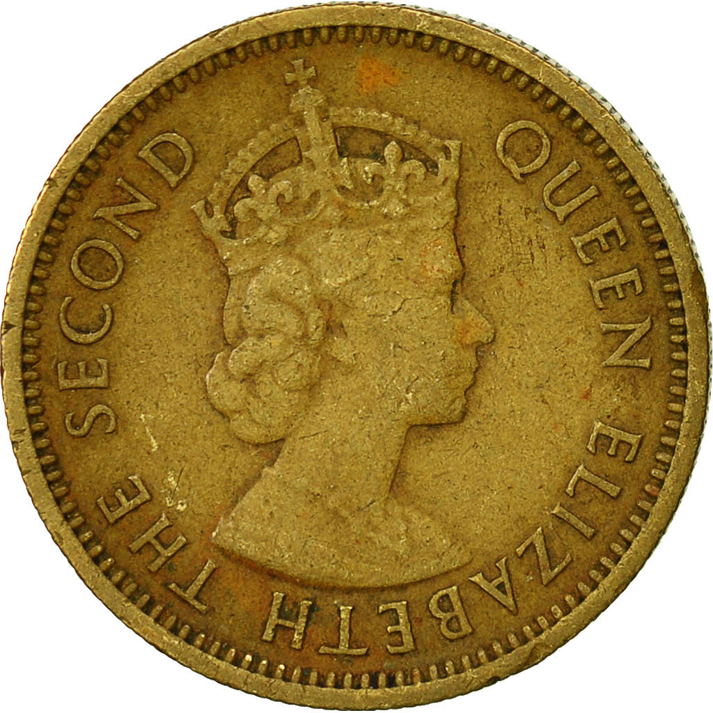 Coin, East Caribbean States, Elizabeth II, 5 Cents, 1955, EF(40-45)