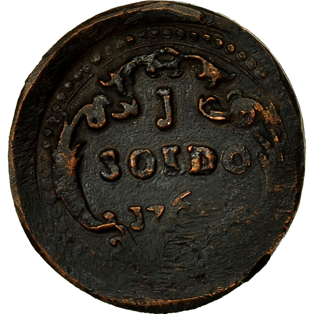 Coin, France, Pascal Paoli, Soldo, 1768, Corte, F(12-15), Billon, Gadoury:55