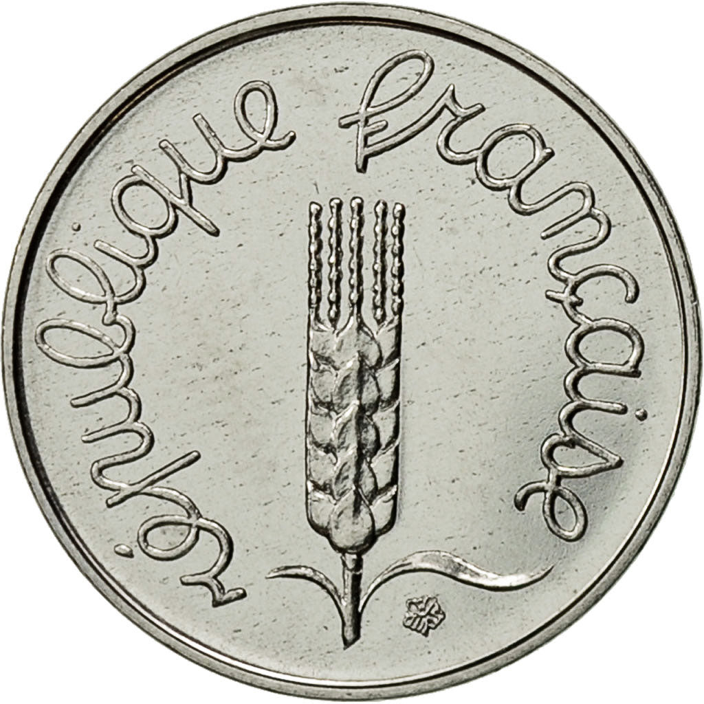 Moneda, Francia, Épi, Centime, 1980, Paris, FDC, Acero inoxidable, KM:928