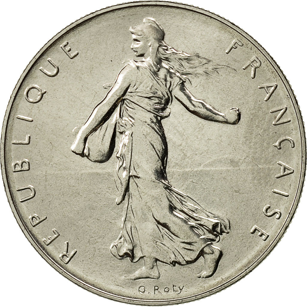 Coin, France, Semeuse, Franc, 1980, Paris, MS(65-70), Nickel, KM:925.1