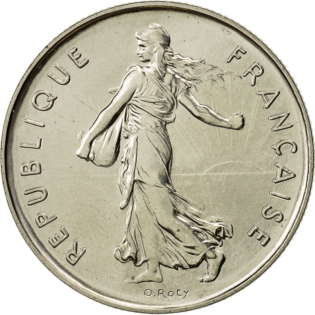 Coin, France, Semeuse, 5 Francs, 1980, Paris, MS(65-70), Nickel Clad