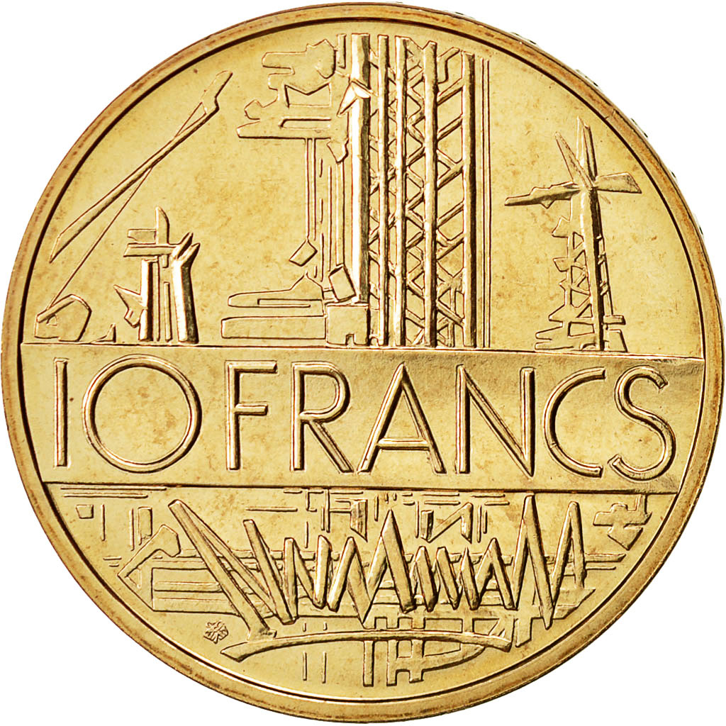 Coin, France, Mathieu, 10 Francs, 1980, MS(65-70), Nickel-brass, KM:940