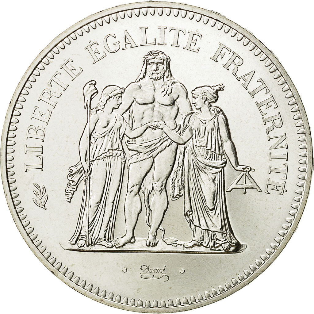 Coin, France, Hercule, 50 Francs, 1980, Paris, MS(65-70), Silver, KM:941.1