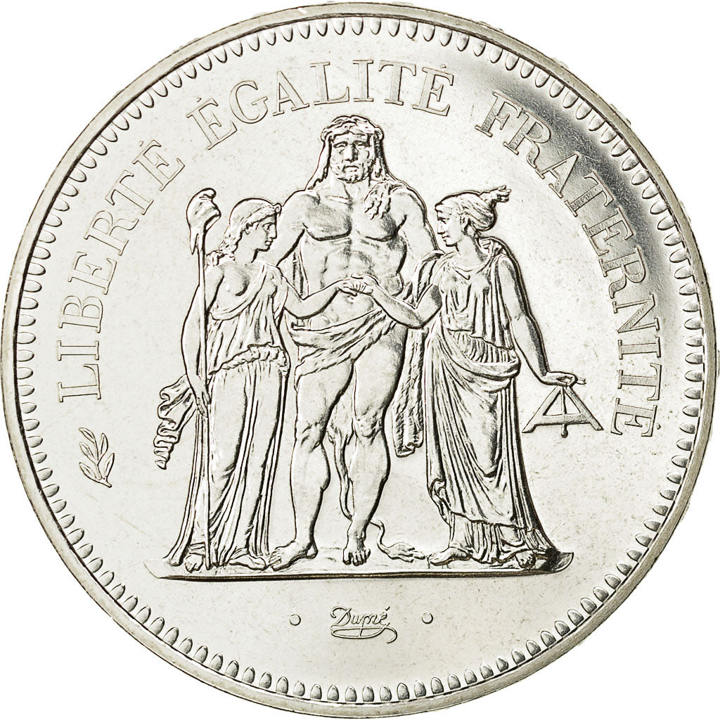Moneta, Francia, Hercule, 50 Francs, 1980, Paris, FDC, Argento, KM:941.1