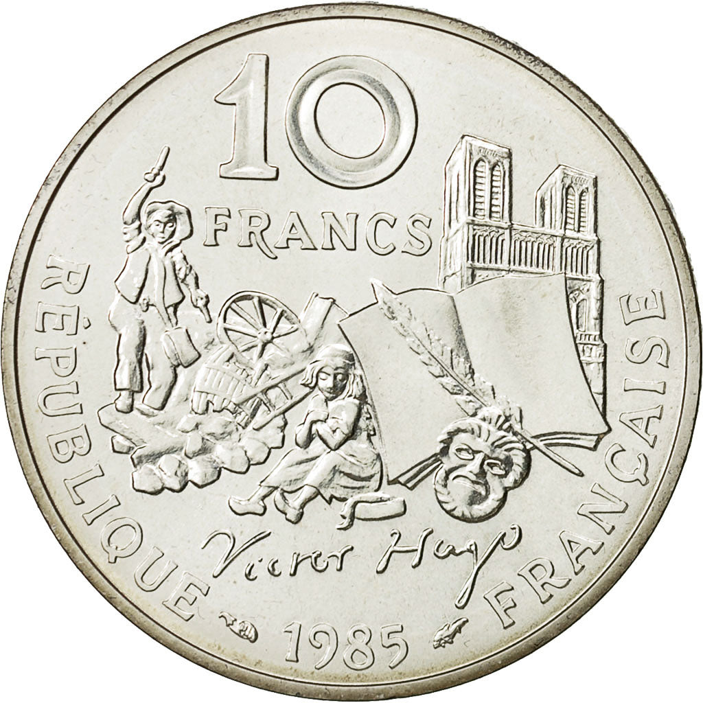 Coin, France, 10 Francs, 1985, MS(65-70), Silver, KM:956a, Gadoury:819