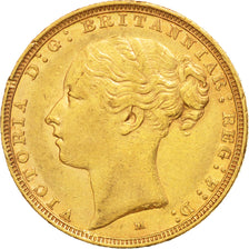 Moneta, Australia, Victoria, Sovereign, 1886, Melbourne, SPL, Oro