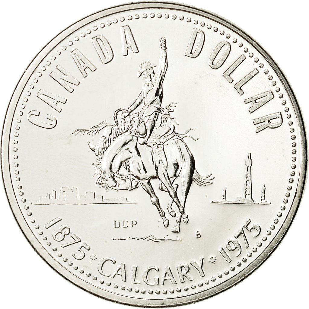 Coin, Canada, Elizabeth II, Dollar, 1975, Royal Canadian Mint, Ottawa