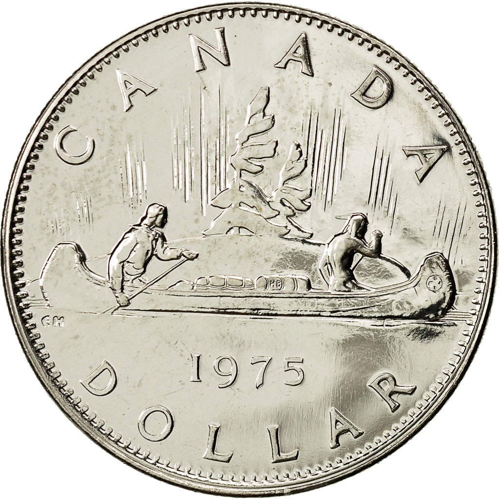 Coin, Canada, Elizabeth II, Dollar, 1975, Royal Canadian Mint, Ottawa