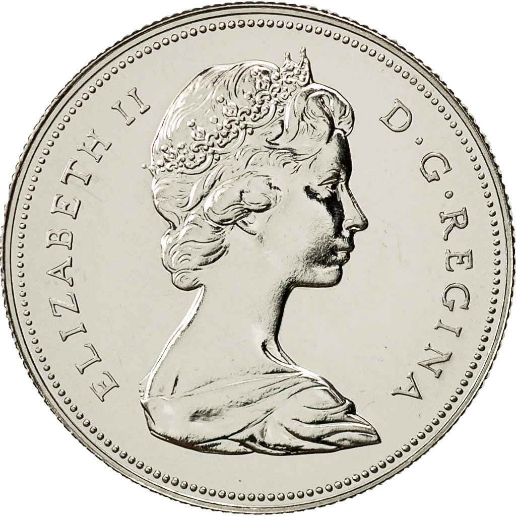 Coin, Canada, Elizabeth II, 50 Cents, 1975, Royal Canadian Mint, Ottawa