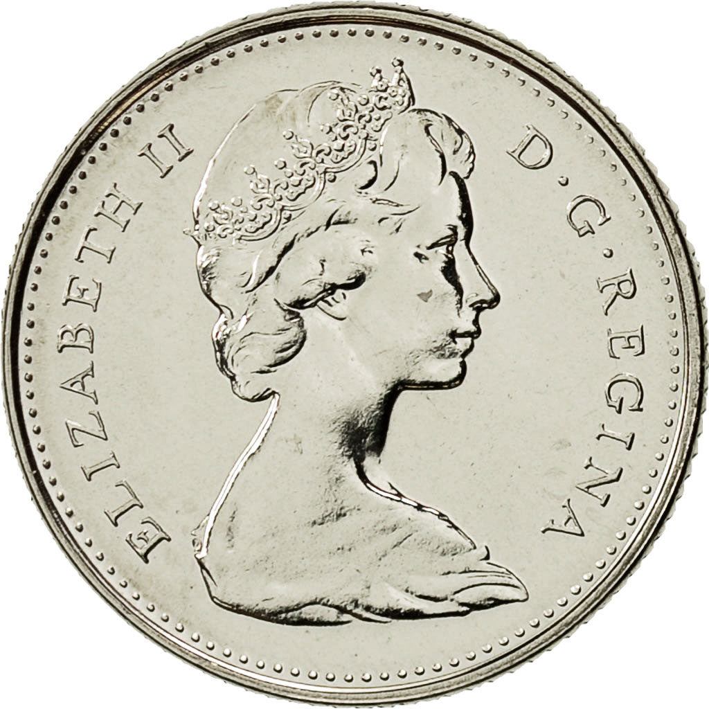 Coin, Canada, Elizabeth II, 10 Cents, 1975, Royal Canadian Mint, Ottawa