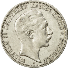 Coin, German States, PRUSSIA, Wilhelm II, 3 Mark, 1910, Berlin, EF(40-45)