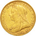 Münze, Australien, Victoria, Sovereign, 1893, Melbourne, VZ, Gold, KM:13