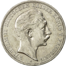 Coin, German States, PRUSSIA, Wilhelm II, 3 Mark, 1912, Berlin, EF(40-45)