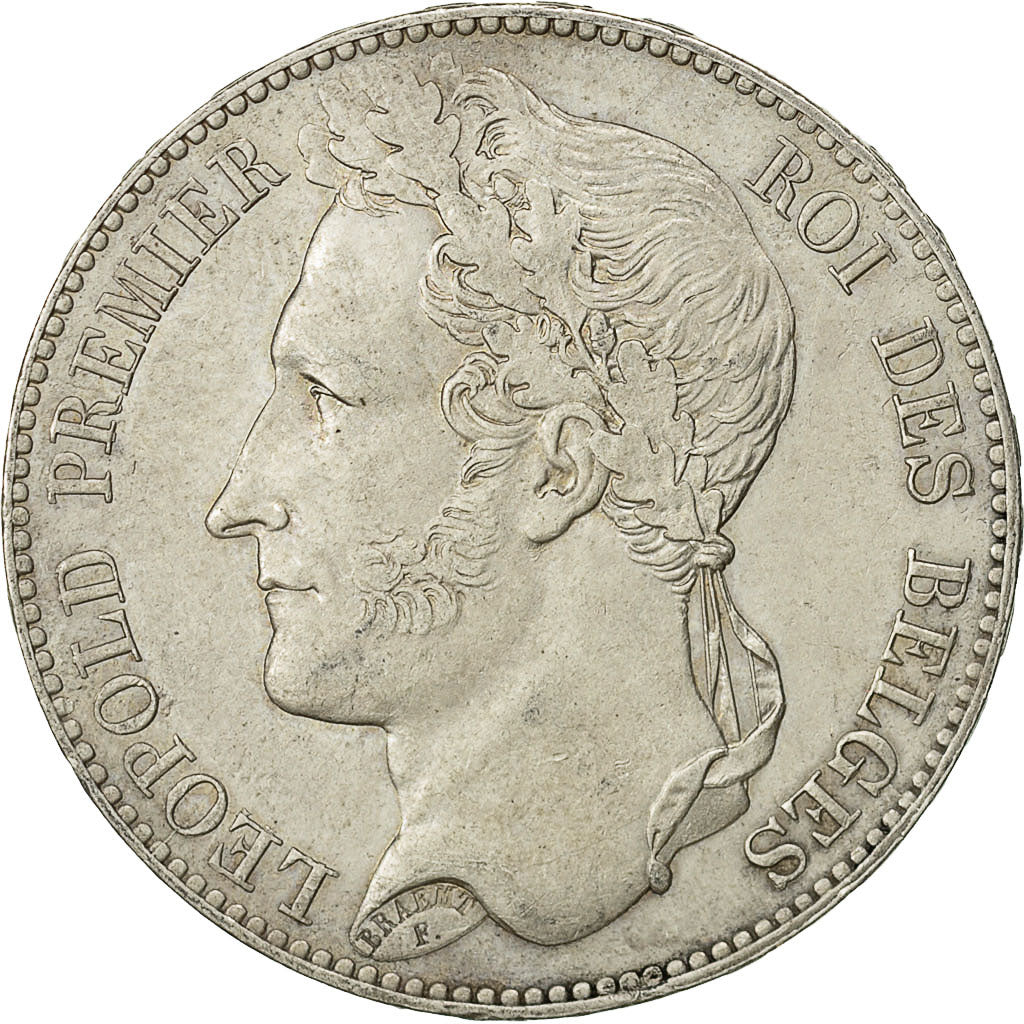 Coin, Belgium, Leopold I, 5 Francs, 5 Frank, 1848, EF(40-45), Silver, KM:3.2