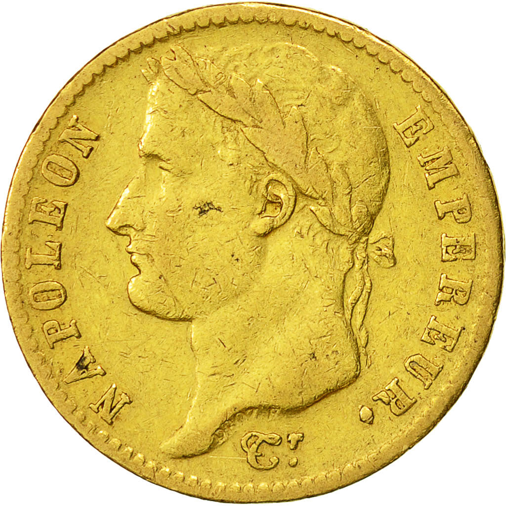 Coin, France, Napoléon I, 20 Francs, 1810, Paris, VF(30-35), Gold, KM:695.1