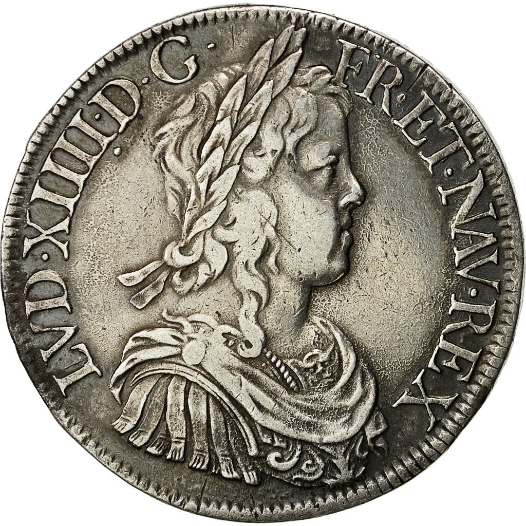 Monnaie, France, Louis XIV, Écu à la mèche longue, Ecu, 1652, Paris, TTB