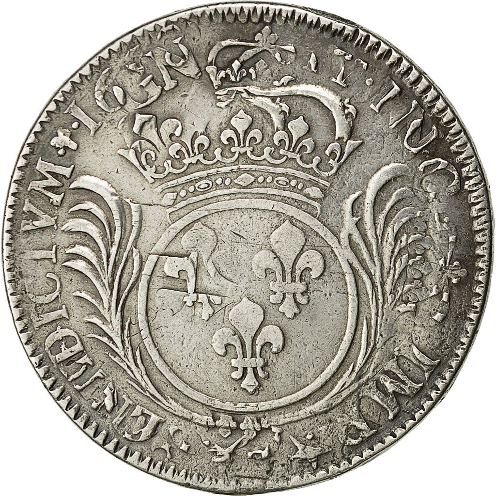 Monnaie, France, Louis XIV, Écu aux palmes, Ecu, TB+, Argent, Gadoury:217