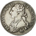 Monnaie, France, Louis XVI, 1/2 Écu, 1/2 ECU, 44 Sols, 1792, Paris, TB+