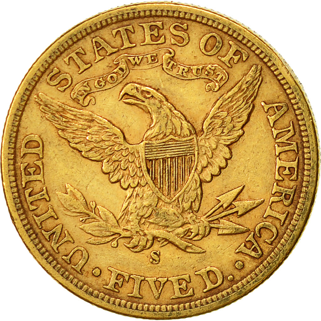Monnaie, États-Unis, Coronet Head, $5, Half Eagle, 1898, U.S. Mint, San