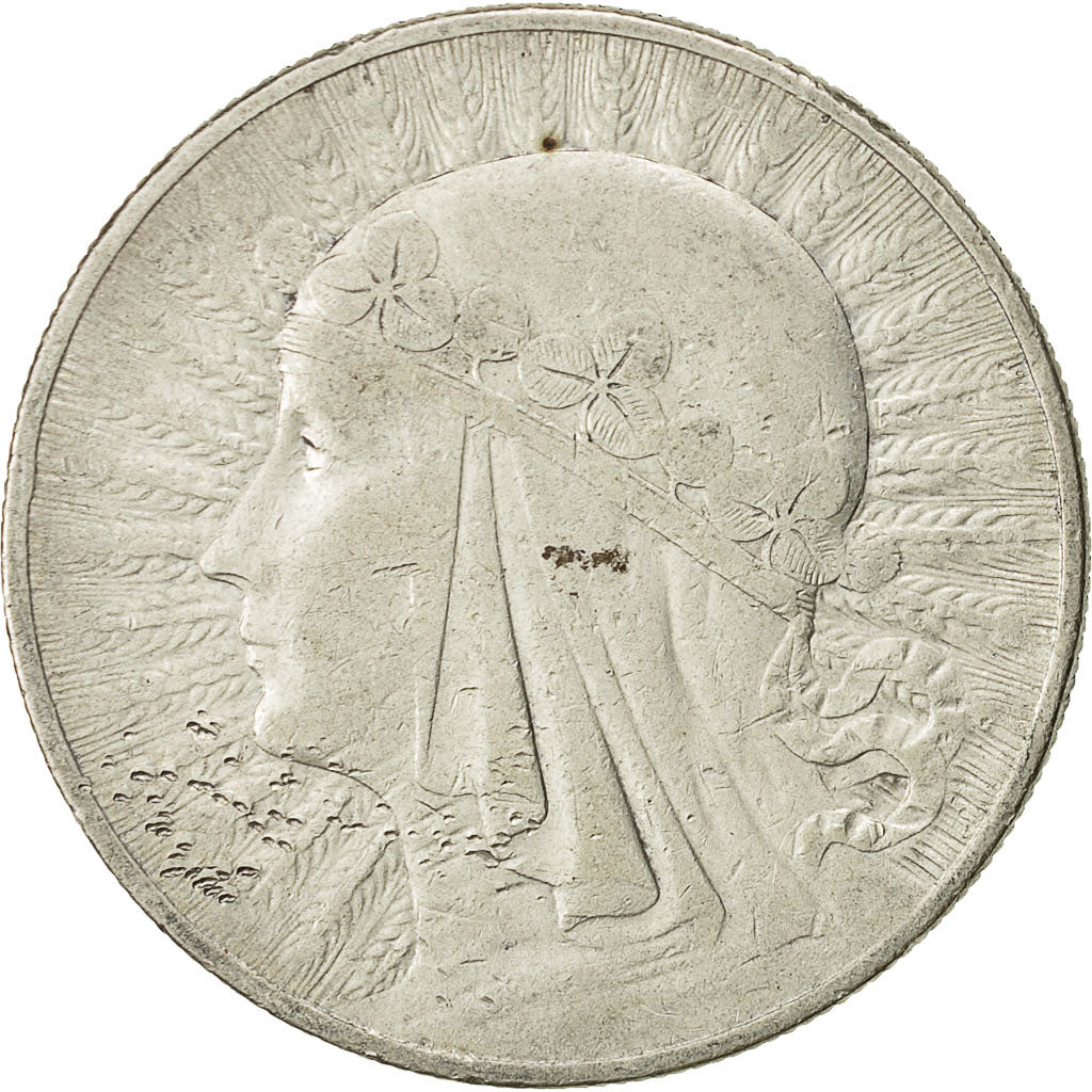 Coin, Poland, 10 Zlotych, 1933, Warsaw, EF(40-45), Silver, KM:22