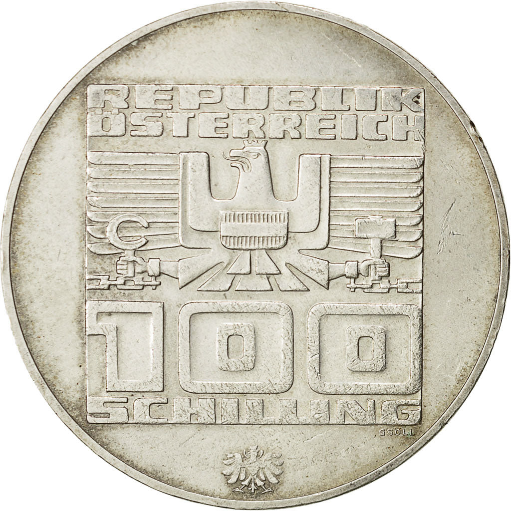 Coin, Austria, 100 Schilling, 1976, AU(50-53), Silver, KM:2929