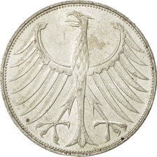 Coin, GERMANY - FEDERAL REPUBLIC, 5 Mark, 1972, Karlsruhe, AU(50-53), Silver
