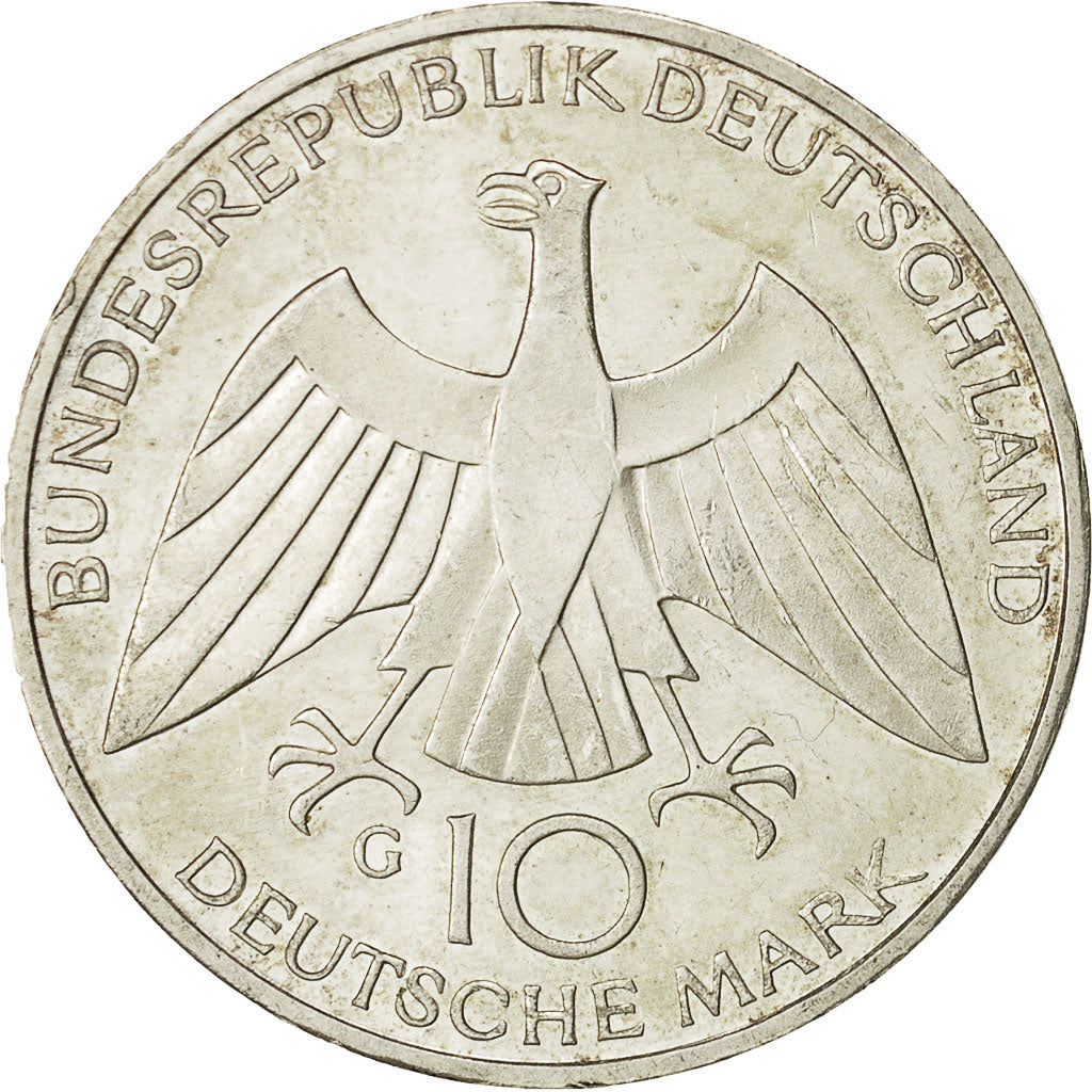 Moneta, GERMANIA - REPUBBLICA FEDERALE, 10 Mark, 1972, Karlsruhe, SPL-, Argento