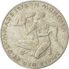 Coin, GERMANY - FEDERAL REPUBLIC, 10 Mark, 1972, Karlsruhe, AU(55-58), Silver