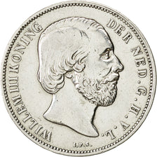 Coin, Netherlands, William III, Gulden, 1865, EF(40-45), Silver, KM:93