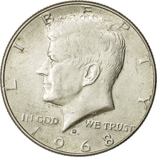 Coin, United States, Kennedy Half Dollar, Half Dollar, 1968, U.S. Mint, Denver