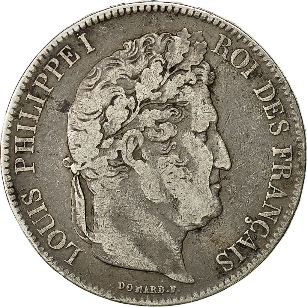 Moneta, Francia, Louis-Philippe, 5 Francs, 1832, Lille, MB, Argento, KM:749.13