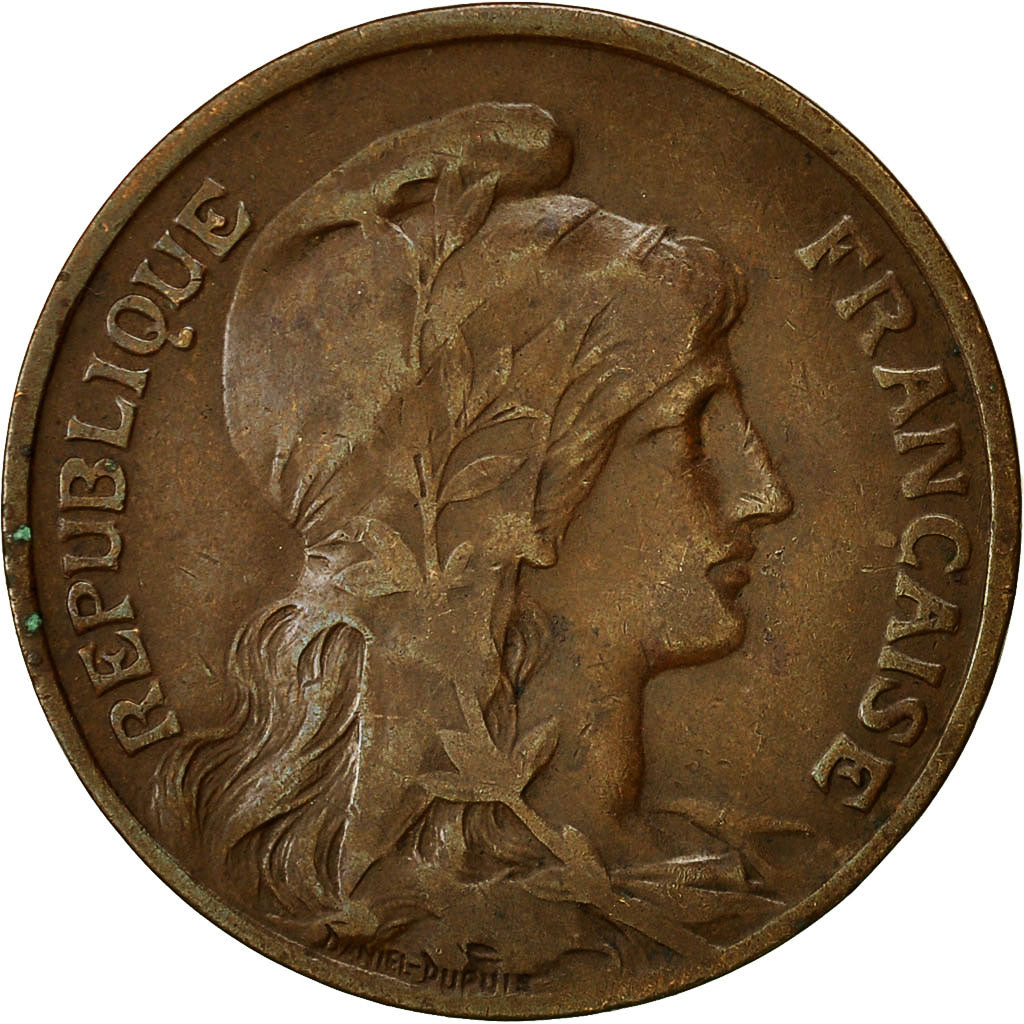 Coin, France, Dupuis, 10 Centimes, 1908, Paris, EF(40-45), Bronze, KM:843