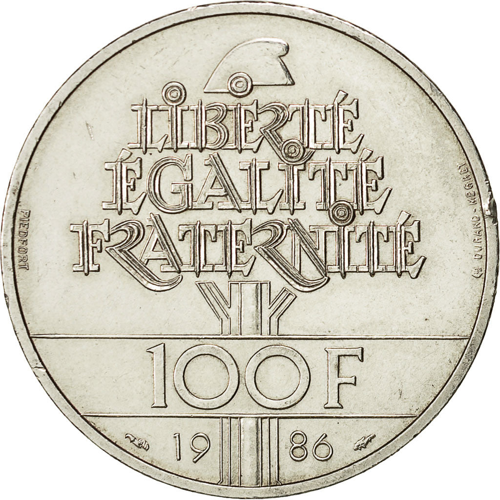 Coin, France, 100 Francs, 1986, Piéfort, VF(30-35), Silver, KM:P972