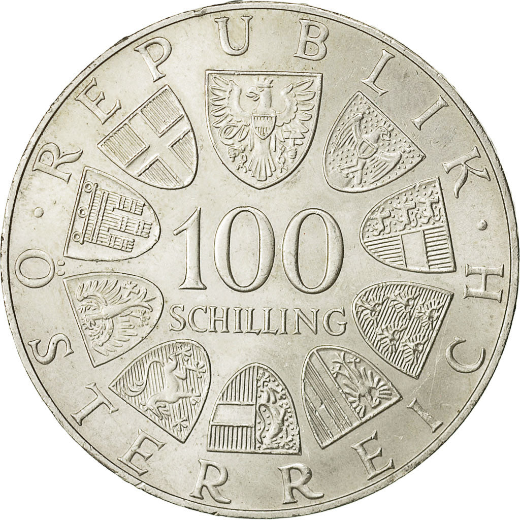 Coin, Austria, 100 Schilling, 1974, AU(55-58), Silver, KM:2926