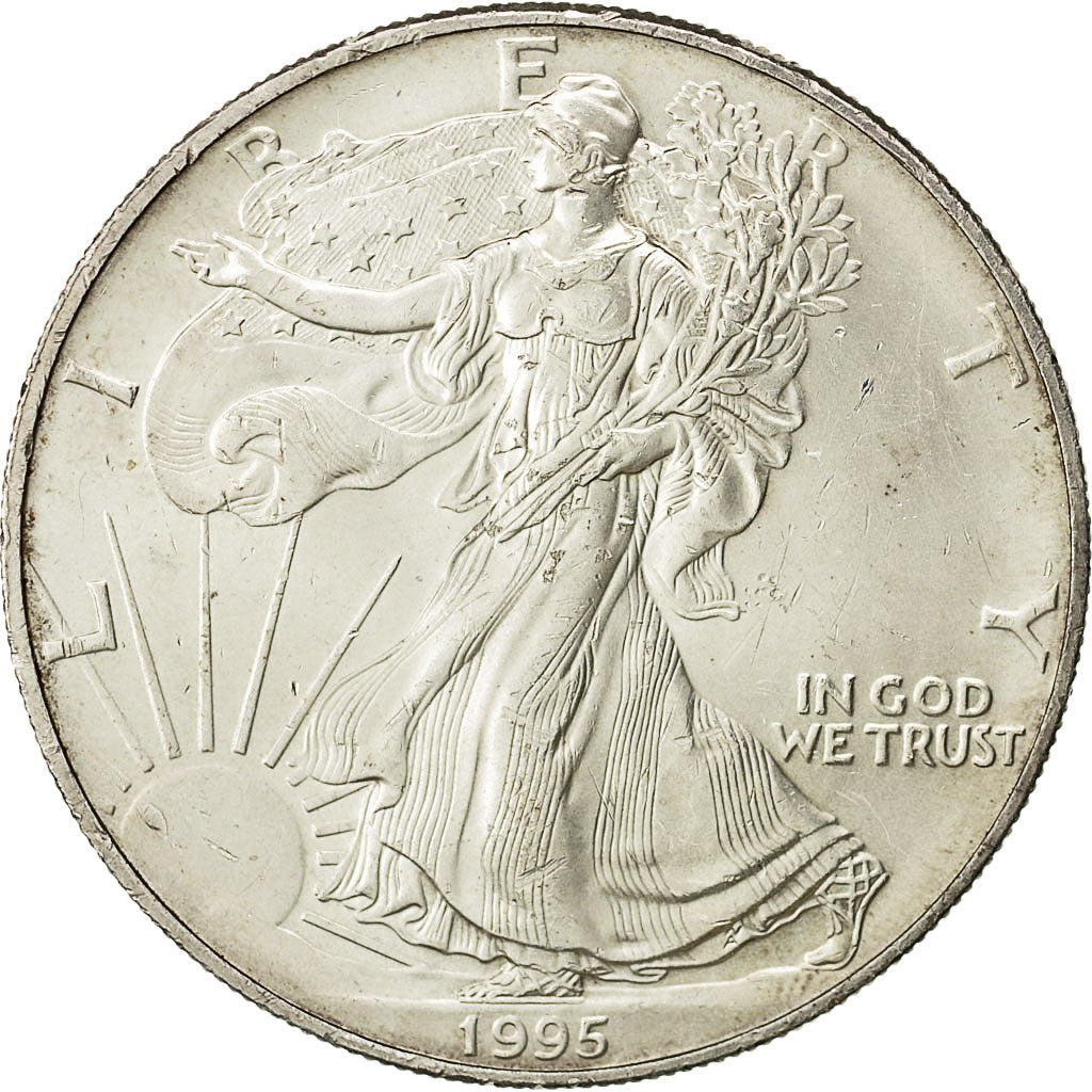 Coin, United States, Dollar, 1995, U.S. Mint, Philadelphia, AU(55-58), Silver