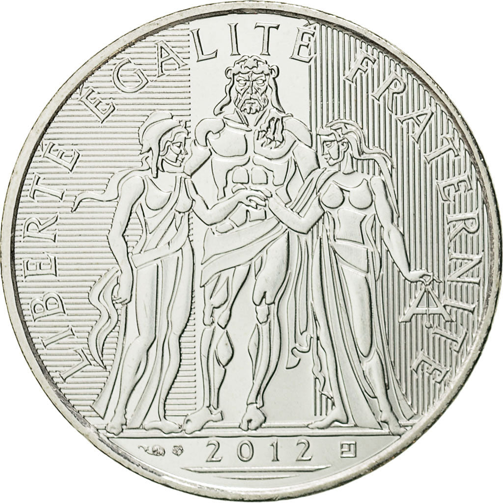 France, 10 Euro, 2012, MS(63), Silver, Gadoury:EU 516, KM:2073