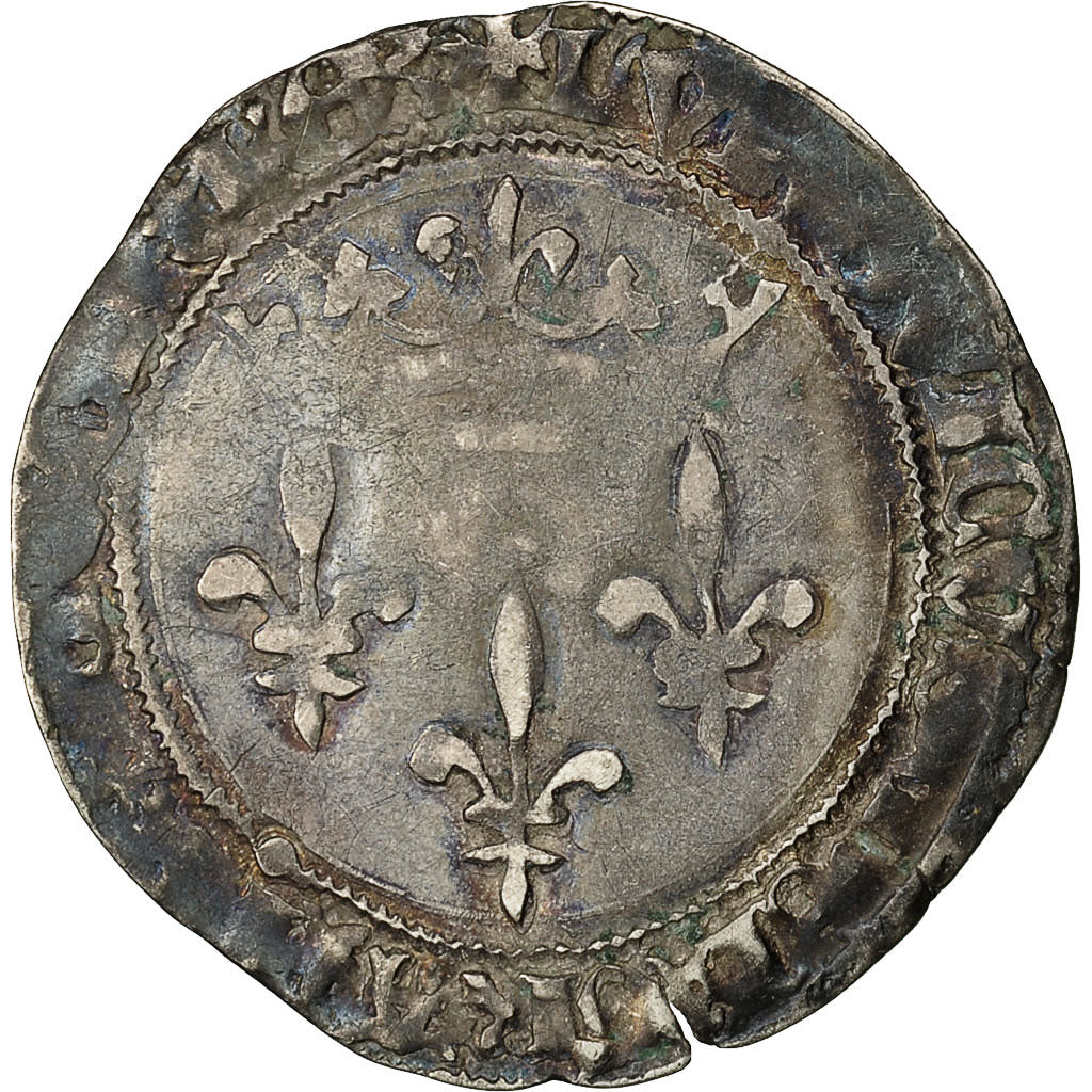 Münze, Frankreich, Louis XI, Gros de Roi, Tournai, S, Silber, Duplessy:548