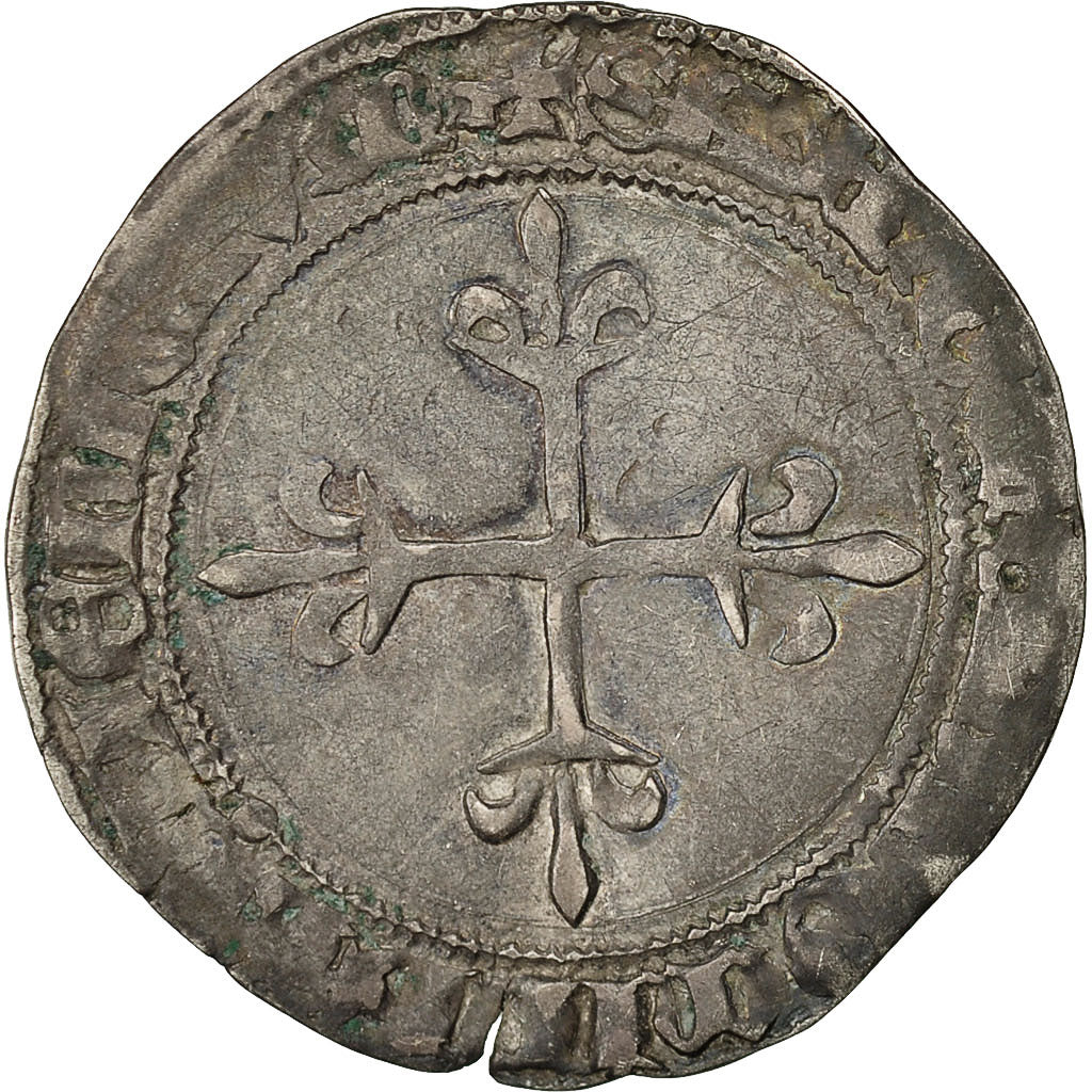 Münze, Frankreich, Louis XI, Gros de Roi, Tournai, S, Silber, Duplessy:548