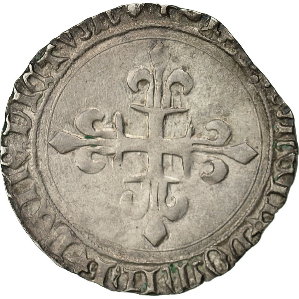 Coin, France, Louis XI, Gros de Roi, Montpellier, VF(30-35), Silver
